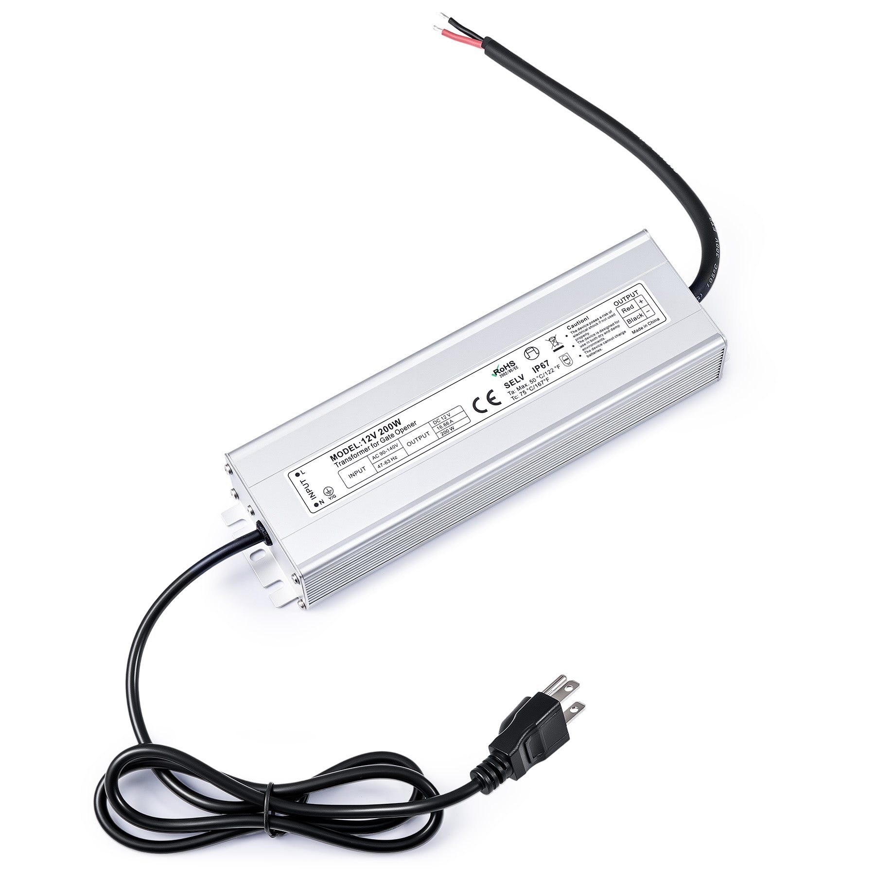 ZUMI 12V Waterproof Power Transformer – AC to DC Converter for Swing Gate Openers