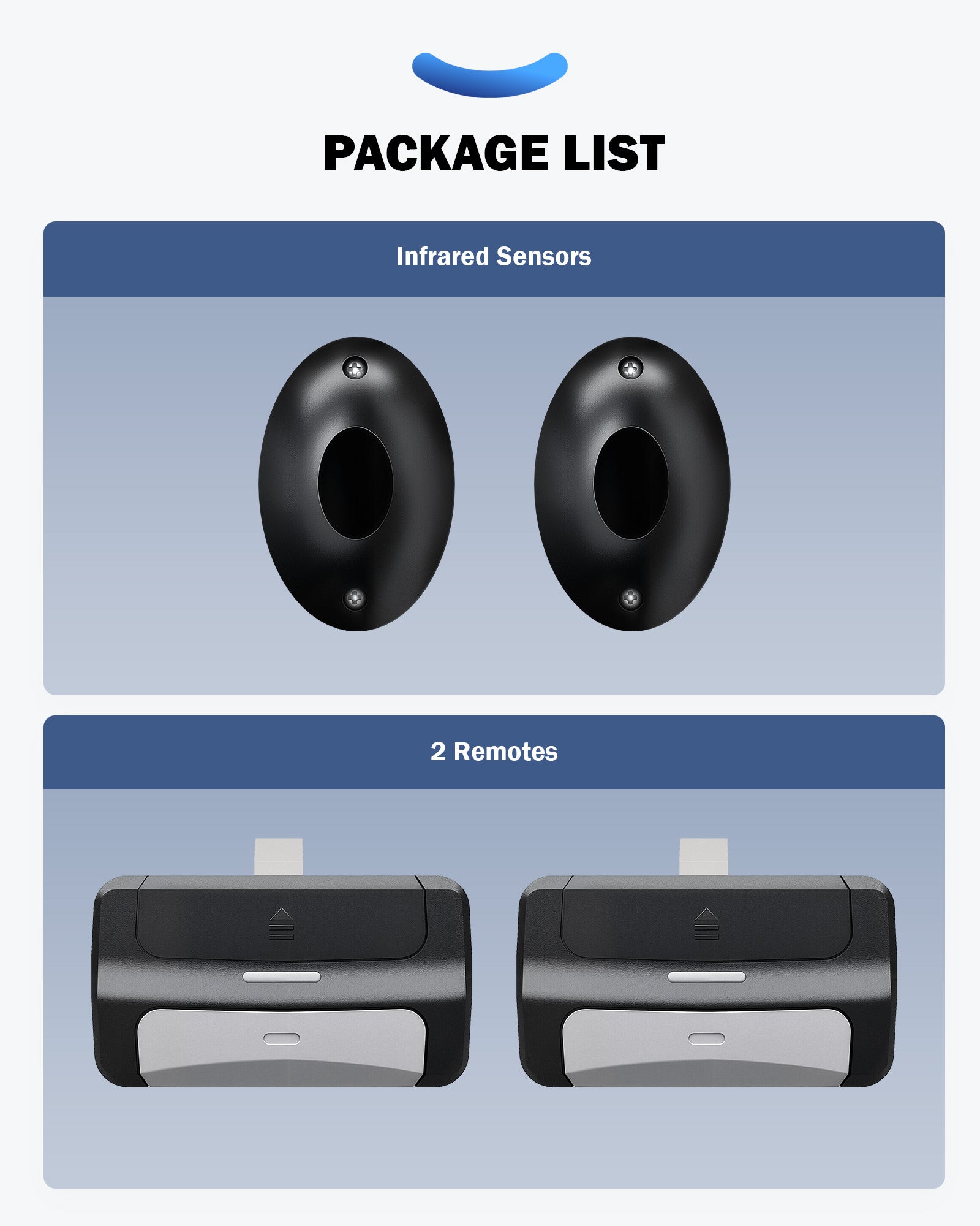 ZUMI Wall Mount Automatic Garage Door Opener with 2 Remotes & Infrared Sensors