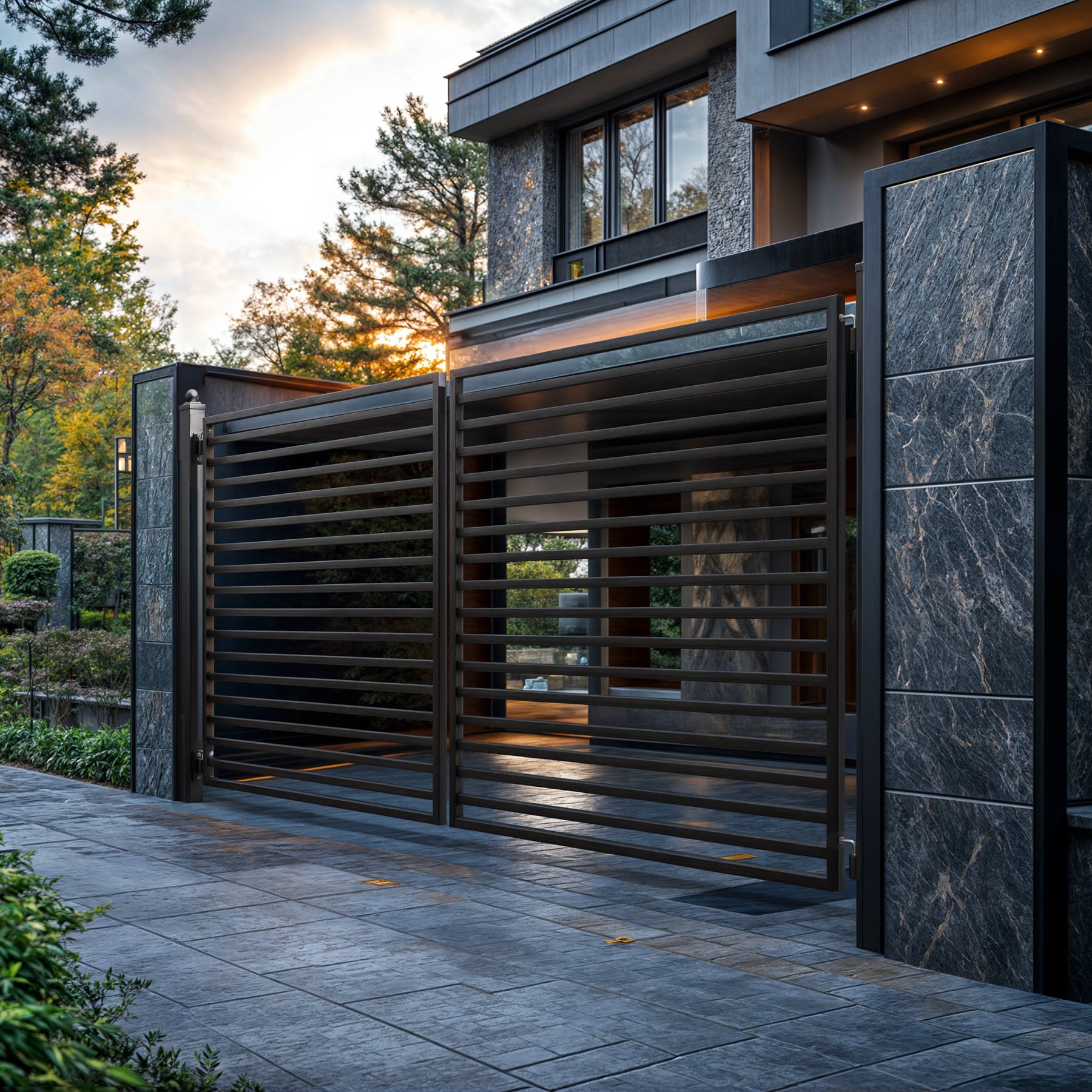 ZUMI Brooklyn Style Dual Swing Driveway Gates