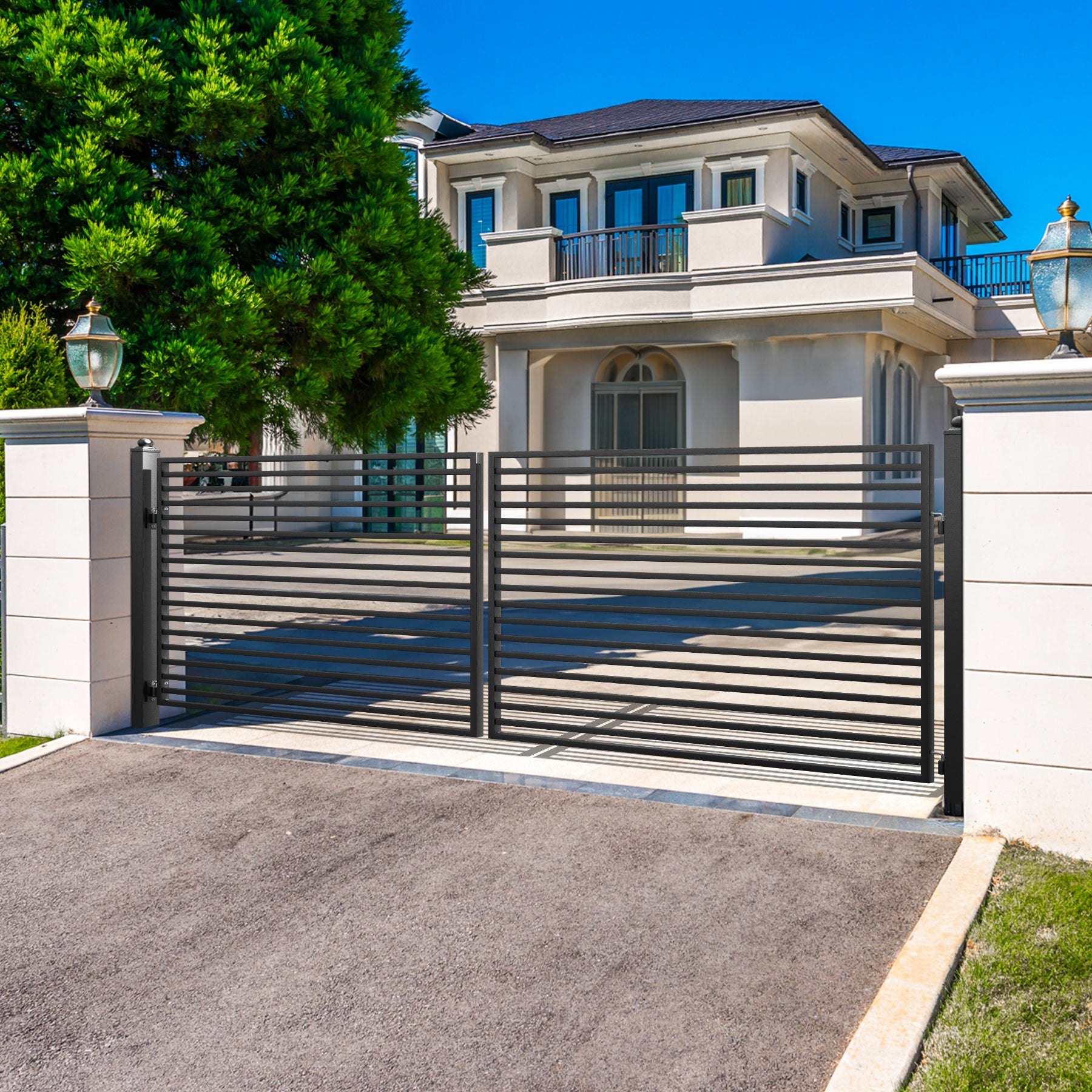 ZUMI Brooklyn Style Dual Swing Driveway Gates