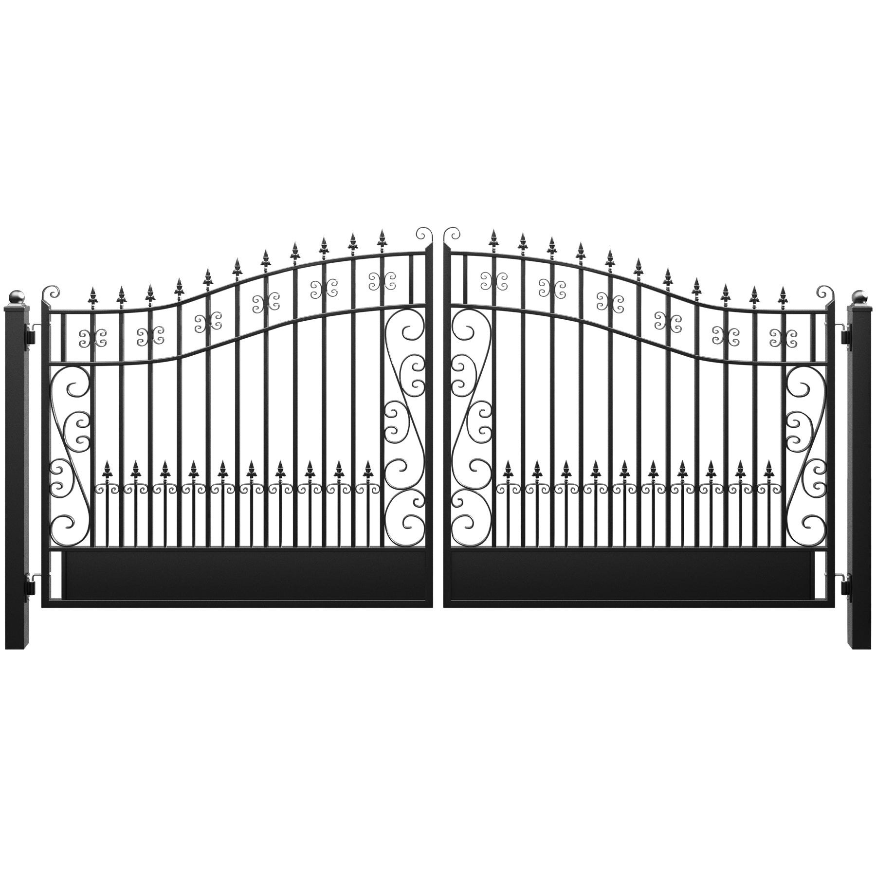 ZUMI Greenwich Style Dual Swing Driveway Gates